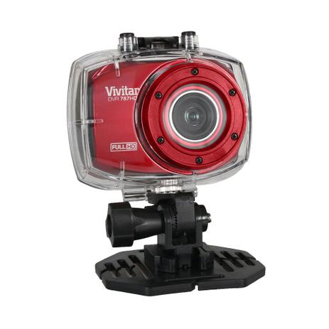 Câmera filmadora de ação Full HD com caixa estanque e acessórios - Vivitar Menor preço em Câmera filmadora de ação Full HD com caixa estanque e acessórios - Vivitar