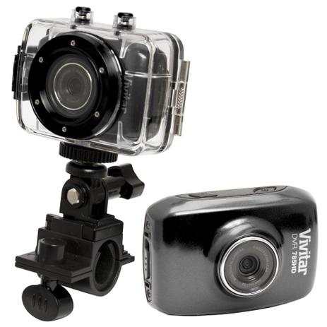 Câmera Filmadora de Ação HD Vivitar Preto, com Caixa Estanque e Acessórios - DVR785HD Menor preço em Câmera Filmadora de Ação HD Vivitar Preto, com Caixa Estanque e Acessórios - DVR785HD