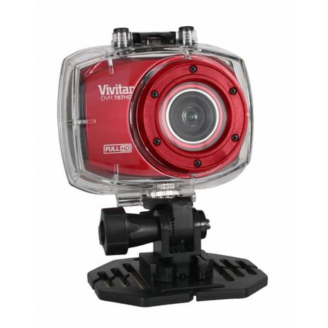 Câmera Filmadora de Ação Vivitar DVR787HD Vermelha, com Caixa Estanque e Acessórios Menor preço em Câmera Filmadora de Ação Vivitar DVR787HD Vermelha, com Caixa Estanque e Acessórios