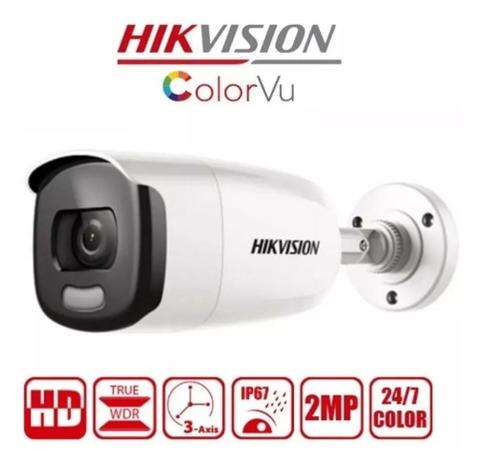 Câmera Hikvision ColorVu DS-2CE12DFT-FC Full HD 1080p Infravermelho Colorido 40 Metros Menor preço em Câmera Hikvision ColorVu DS-2CE12DFT-FC Full HD 1080p Infravermelho Colorido 40 Metros