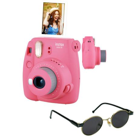 Câmera instantânea Fujifilm Instax Mini9 Rosa Flamingo + Óculos de Sol é boa?