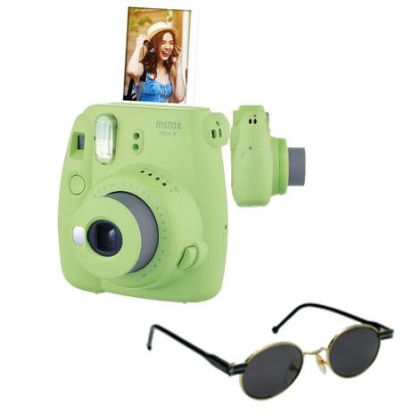 Câmera instantânea Fujifilm Instax Mini9 Verde Lima + Óculos de Sol é boa?