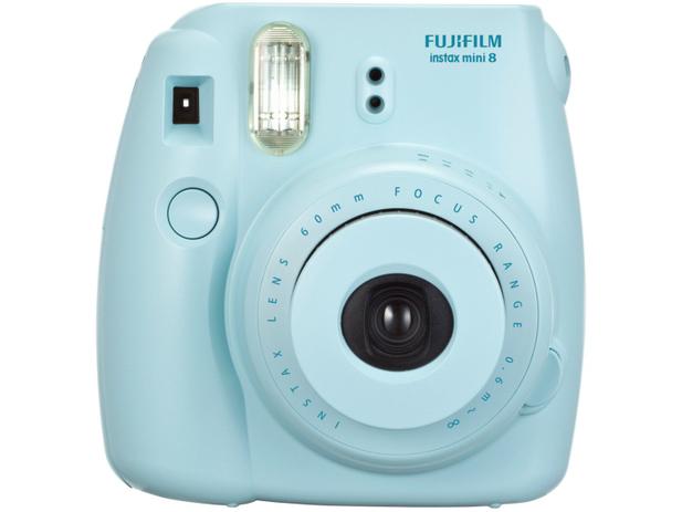 Câmera Instantânea Fujifilm Kit Festa Instax Mini - 8 Azul com Filme e Acessórios