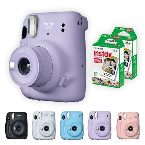 Camera Instantanea polaroid Instax Mini 11 Fujifilm + 20 Filmes Lilas fotografica Menor preço em Camera Instantanea polaroid Instax Mini 11 Fujifilm + 20 Filmes Lilas fotografica
