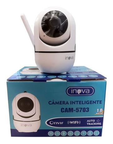 Câmera Inteligente IP Wifi Robo 1 Mp 720p CAM-5703 Inova Menor preço em Câmera Inteligente IP Wifi Robo 1 Mp 720p CAM-5703 Inova