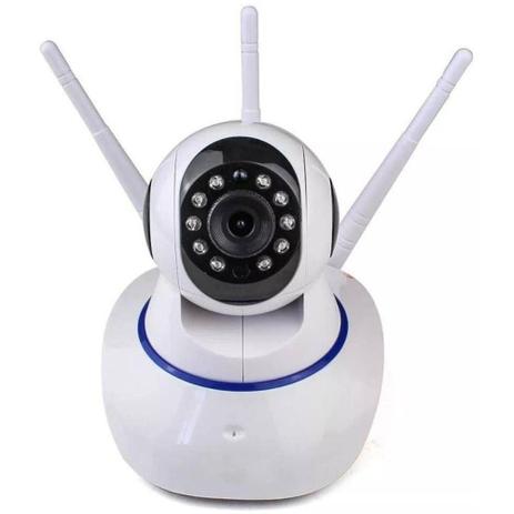 Câmera Ip Sem Fio 360 3 Antenas Hd Wifi Visão Noturna Alarme - Onvif Menor preço em Câmera Ip Sem Fio 360 3 Antenas Hd Wifi Visão Noturna Alarme - Onvif