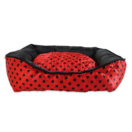 Caminha Cama Pet Dupla Face Grande 75cm Vermelho de Bolinhas - Decore fácil shop Menor preço em Caminha Cama Pet Dupla Face Grande 75cm Vermelho de Bolinhas - Decore fácil shop