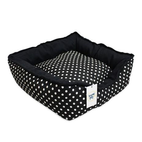 Caminha Cama Pet Dupla Face Média 65cm Poá Preto - Decore fácil shop é boa?