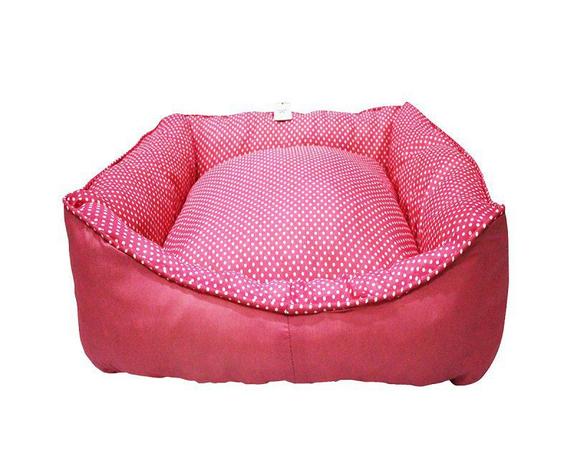 Caminha Cama Pet Dupla Face Pequeno 55cm De Bolinha Rosa - Decore fácil shop Menor preço em Caminha Cama Pet Dupla Face Pequeno 55cm De Bolinha Rosa - Decore fácil shop