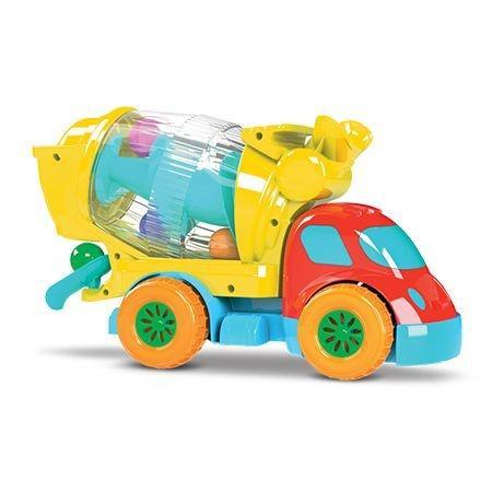 Caminhão Betoneira com Bolinhas Robustus Kids - Divertoys Menor preço em Caminhão Betoneira com Bolinhas Robustus Kids - Divertoys
