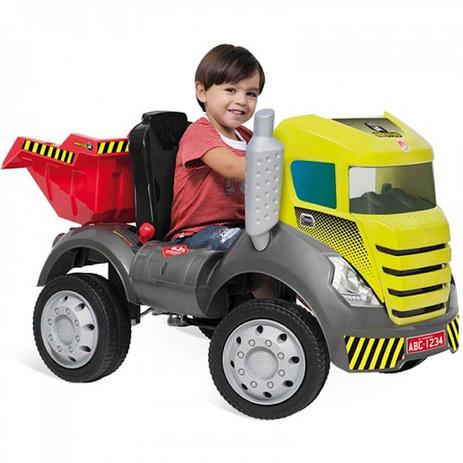 Caminhao Brutus Com Cacamba Amarelo 473 Bandeirantes Menor preço em Caminhao Brutus Com Cacamba Amarelo 473 Bandeirantes