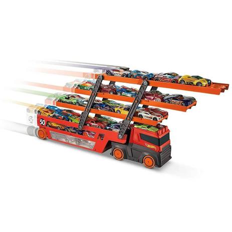 Caminhão Cegonha Mega Hauler Hot Wheels - Mattel GHR48 Menor preço em Caminhão Cegonha Mega Hauler Hot Wheels - Mattel GHR48