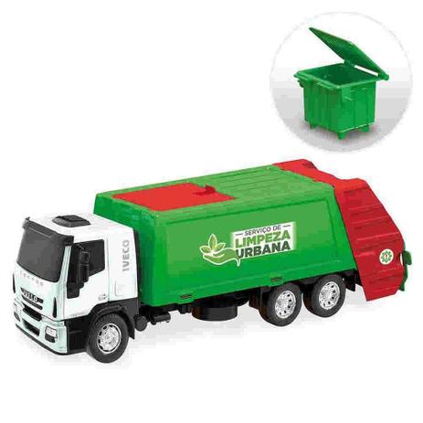 Caminhao Iveco Tector Coletor Usual Brinquedos - Usual plastic Menor preço em Caminhao Iveco Tector Coletor Usual Brinquedos - Usual plastic