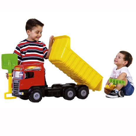 Caminhão Super Caçamba Com Acessórios Magic Toys Menor preço em Caminhão Super Caçamba Com Acessórios Magic Toys