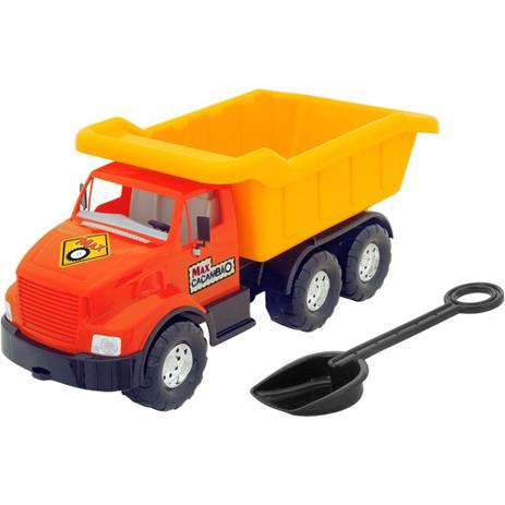 Caminhão Tilin Max Caçambão - 80 cm - Vermelho Menor preço em Caminhão Tilin Max Caçambão - 80 cm - Vermelho