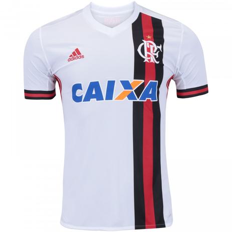 Camisa adidas Flamengo Ii 2017 Branca Menor preço em Camisa adidas Flamengo Ii 2017 Branca