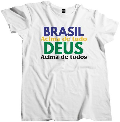 Camisa Algodão Normal Brasil Acima de Tudo Deus acima de todos - Dunose -  Outros Moda e Acessórios - Magazine Luiza