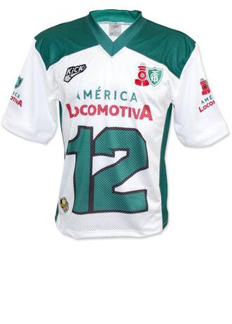 Camisa América Jogo 2 Locomotiva Jersey Plus - Kickball Menor preço em Camisa América Jogo 2 Locomotiva Jersey Plus - Kickball