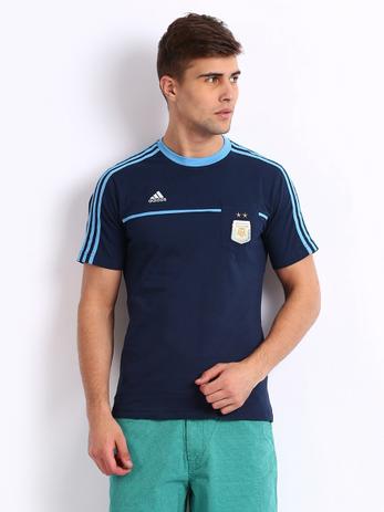 Camisa Argentina adidas Viagem Afa Azul Algodão Menor preço em Camisa Argentina adidas Viagem Afa Azul Algodão