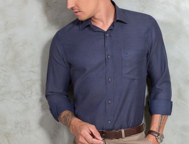 camisa social baumgarten