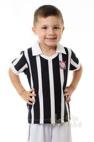 Camisa Bebê Corinthians Preta Retrô Oficial - Revedor Menor preço em Camisa Bebê Corinthians Preta Retrô Oficial - Revedor