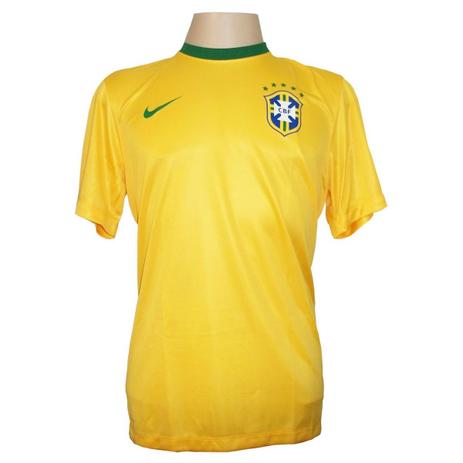 Camisa Brasil Home Infantil - Tecido Dri-fit - Nike Menor preço em Camisa Brasil Home Infantil - Tecido Dri-fit - Nike