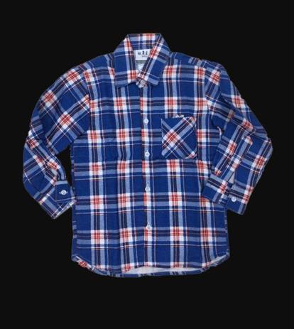 camisa de flanela infantil
