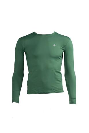 camisa termica manga longa verde