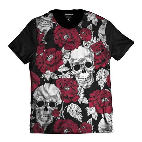 camisa com caveira mexicana