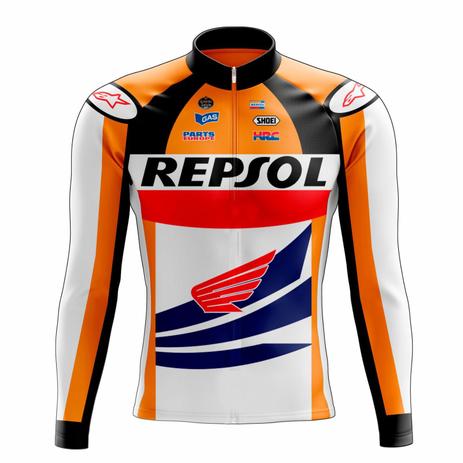 Camisa Ciclismo Masculina Manga Longa Repsol - Scape Menor preço em Camisa Ciclismo Masculina Manga Longa Repsol - Scape