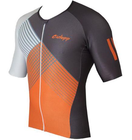 camisa bike laranja