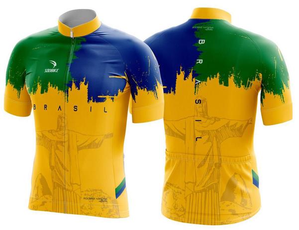 Camisa Ciclismo Sódbike Nações - Brasil Menor preço em Camisa Ciclismo Sódbike Nações - Brasil