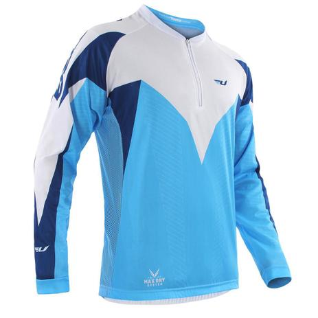 Camisa Ciclismo Ultra Bikes Max Dry Manga Longa Tam GG Azul/Branca Menor preço em Camisa Ciclismo Ultra Bikes Max Dry Manga Longa Tam GG Azul/Branca