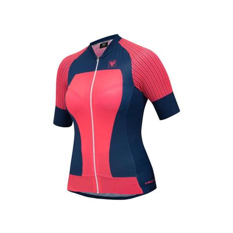 Camisa Ciclista Free Force Feminina Action Azul e Rosa GG Menor preço em Camisa Ciclista Free Force Feminina Action Azul e Rosa GG
