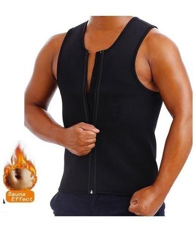 Camisa Cinta Modeladora Masculina Queima Gordura Com Zíper - OEM Menor preço em Camisa Cinta Modeladora Masculina Queima Gordura Com Zíper - OEM