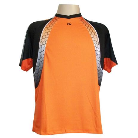 Camisa de Goleiro Profissional Manga Curta modelo Paraí Tam G Nº 1 - Laranja/Preto - Kanxa Menor preço em Camisa de Goleiro Profissional Manga Curta modelo Paraí Tam G Nº 1 - Laranja/Preto - Kanxa