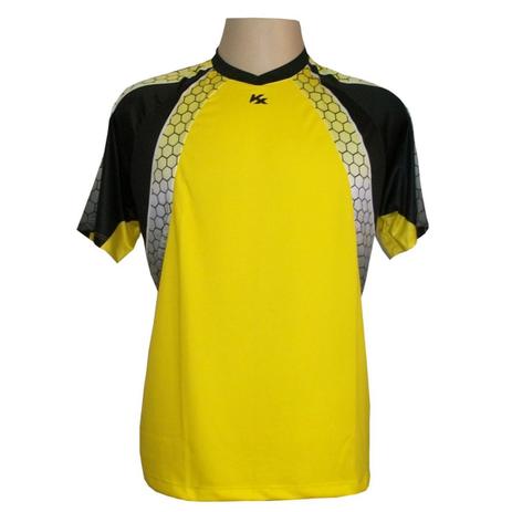 Camisa de Goleiro Profissional modelo Paraí Manga Curta Tam G Nº 1 - Amarelo/Preto - Kanxa Menor preço em Camisa de Goleiro Profissional modelo Paraí Manga Curta Tam G Nº 1 - Amarelo/Preto - Kanxa