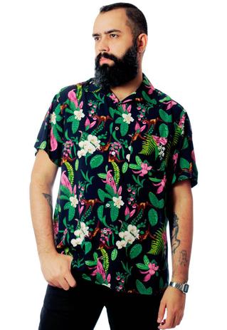camisa tropical feminina