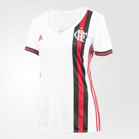 camisa branca feminina do flamengo