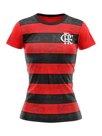 blusa do flamengo feminina preta e vermelha