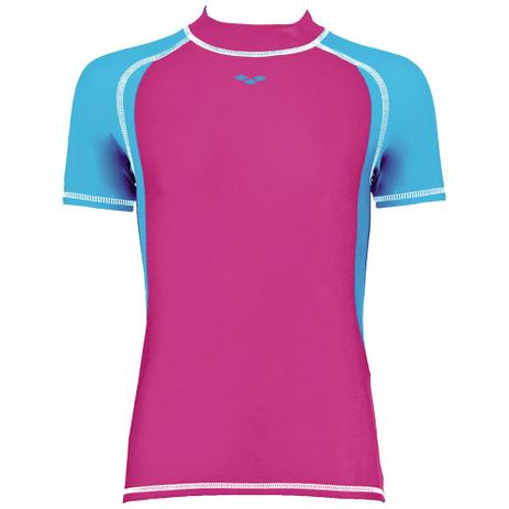 Camisa Feminina Juvenil Girl T-Shirt UV Tam 12-13 Rosa e Azul Arena Menor preço em Camisa Feminina Juvenil Girl T-Shirt UV Tam 12-13 Rosa e Azul Arena