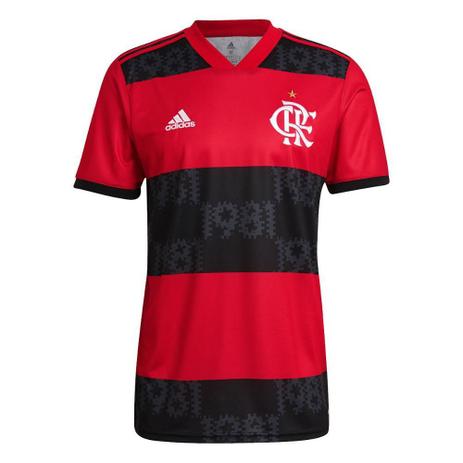 Camisa Flamengo I 21/22 s/n Torcedor Adidas Masculina Menor preço em Camisa Flamengo I 21/22 s/n Torcedor Adidas Masculina