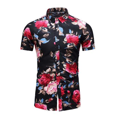 camisa floral estilo masculino