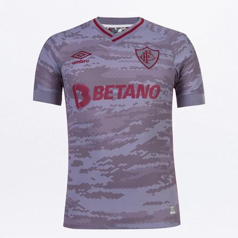 Camisa Fluminense III 21/22 s/n Torcedor Umbro Masculina Menor preço em Camisa Fluminense III 21/22 s/n Torcedor Umbro Masculina