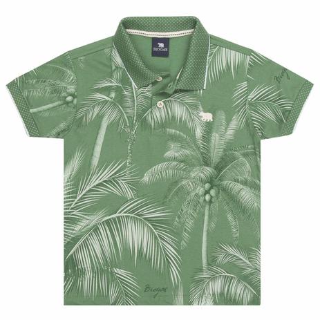 polo infantil verde