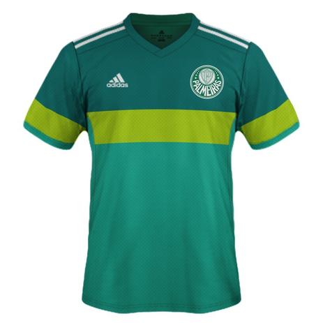 Camisa Goleiro Palmeiras adidas Verde Treino 2017 Menor preço em Camisa Goleiro Palmeiras adidas Verde Treino 2017