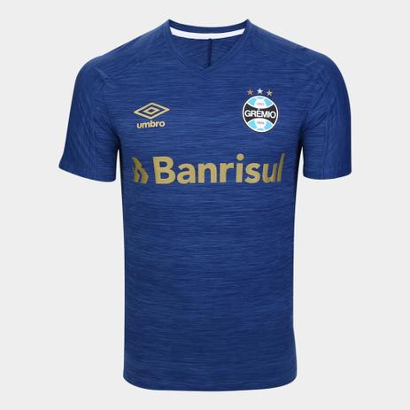 Camisa Grêmio 20/21 Aquecimento Masculina - Azul+Dourado - DASS Menor preço em Camisa Grêmio 20/21 Aquecimento Masculina - Azul+Dourado - DASS