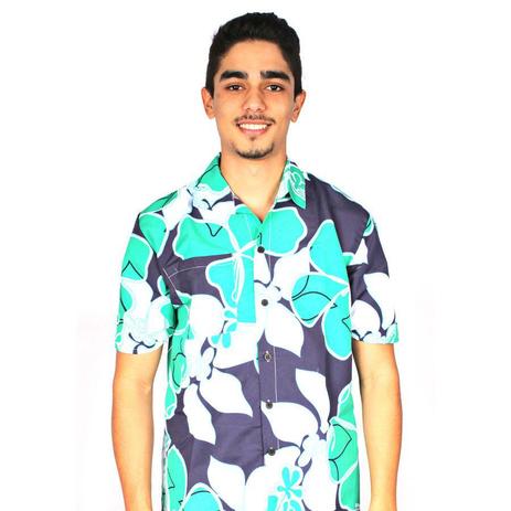 Camisa Havaiana com Estampas Floridas Sortidas - Aluá festas Menor preço em Camisa Havaiana com Estampas Floridas Sortidas - Aluá festas