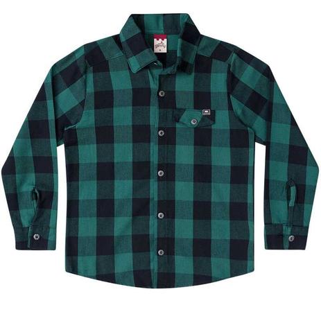 camisa de flanela infantil