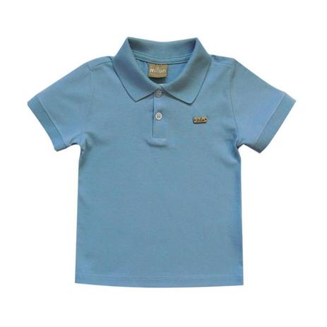 camisa infantil menino gola polo milon Menor preço em camisa infantil menino gola polo milon